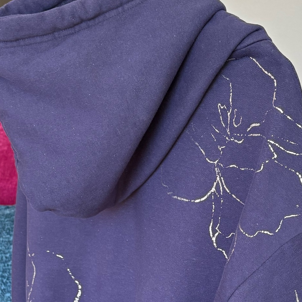 daily practice by Anthropologie purple hooded sweatshirt - Picture 3 of 11